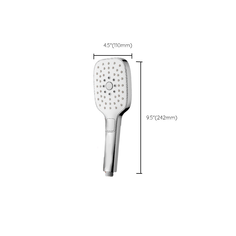 Contemporary Medium Flow Hand Shower Adjustable Spray Pattern Wall-Mount Hand Shower Clearhalo 'Bathroom Remodel & Bathroom Fixtures' 'Home Improvement' 'home_improvement' 'home_improvement_shower_heads' 'Shower Heads' 'shower_heads' 'Showers & Bathtubs Plumbing' 'Showers & Bathtubs' 7315932