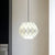 Modernism Ball Pendant Lighting Acrylic Panel 1-Light Bedside Suspension Lamp in White White Clearhalo 'Ceiling Lights' 'Modern Pendants' 'Modern' 'Pendant Lights' 'Pendants' Lighting' 731650