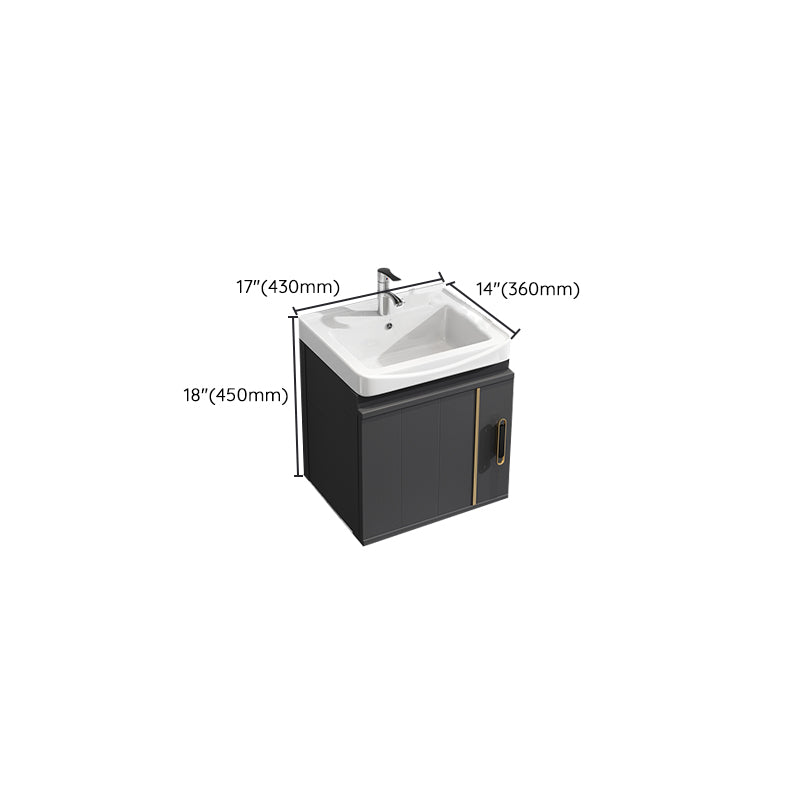 Modern Wall Mount Bathroom Vanity Set Faucet Included Bathroom Vanity Clearhalo 'Bathroom Remodel & Bathroom Fixtures' 'Bathroom Vanities' 'bathroom_vanities' 'Home Improvement' 'home_improvement' 'home_improvement_bathroom_vanities' 7316681