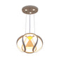 Waving Dining Room Hanging Lighting Acrylic LED Modernism Ceiling Suspension Lamp in White with Hourglass Inside Clearhalo 'Ceiling Lights' 'Chandeliers' 'Modern Chandeliers' 'Modern' Lighting' 731681