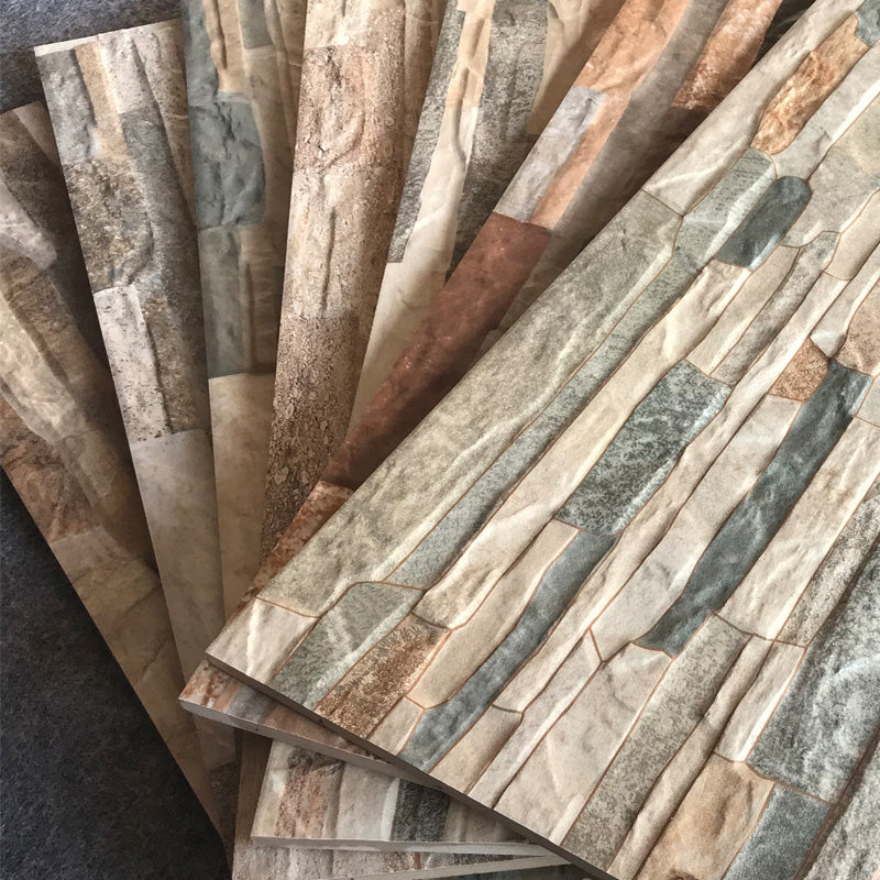 Modern Style Wall Tile Stacked Stone Texture Straight Edge Rectangle Waterproof Wall Tile Clearhalo 'Floor Tiles & Wall Tiles' 'floor_tiles_wall_tiles' 'Flooring 'Home Improvement' 'home_improvement' 'home_improvement_floor_tiles_wall_tiles' Walls and Ceiling' 7316958