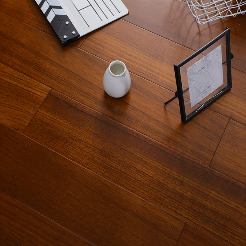 Indoor Wooden Laminate Floor Waterproof Scratch Resistant Laminate Floor 48"L x 8"W x 1"H Dark Brown Clearhalo 'Flooring 'Home Improvement' 'home_improvement' 'home_improvement_laminate_flooring' 'Laminate Flooring' 'laminate_flooring' Walls and Ceiling' 7317056