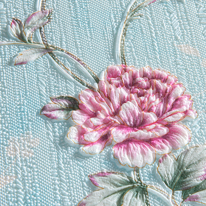 Modern Wall Panel 3D Floral Print Peel and Stick Waterproof Wall Paneling Clearhalo 'Flooring 'Home Improvement' 'home_improvement' 'home_improvement_wall_paneling' 'Wall Paneling' 'wall_paneling' 'Walls & Ceilings' Walls and Ceiling' 7317144