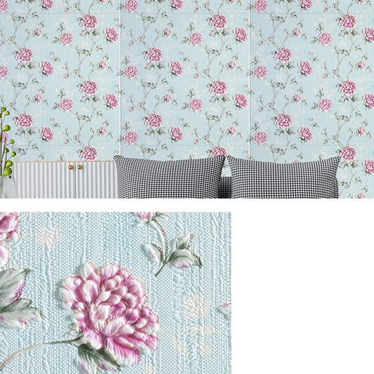 Modern Wall Panel 3D Floral Print Peel and Stick Waterproof Wall Paneling Clearhalo 'Flooring 'Home Improvement' 'home_improvement' 'home_improvement_wall_paneling' 'Wall Paneling' 'wall_paneling' 'Walls & Ceilings' Walls and Ceiling' 7317150