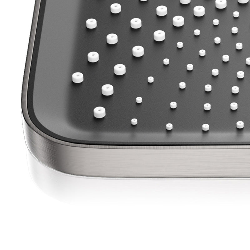 Grey Shower System Swivel Adjustable Spray Pattern Wall-Mounted Shower System Clearhalo 'Bathroom Remodel & Bathroom Fixtures' 'Home Improvement' 'home_improvement' 'home_improvement_shower_faucets' 'Shower Faucets & Systems' 'shower_faucets' 'Showers & Bathtubs Plumbing' 'Showers & Bathtubs' 7317163