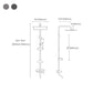 Shower Set Adjustable Spray Pattern Black Wall Mount Shower Hose Shower Set Clearhalo 'Bathroom Remodel & Bathroom Fixtures' 'Home Improvement' 'home_improvement' 'home_improvement_shower_faucets' 'Shower Faucets & Systems' 'shower_faucets' 'Showers & Bathtubs Plumbing' 'Showers & Bathtubs' 7317187