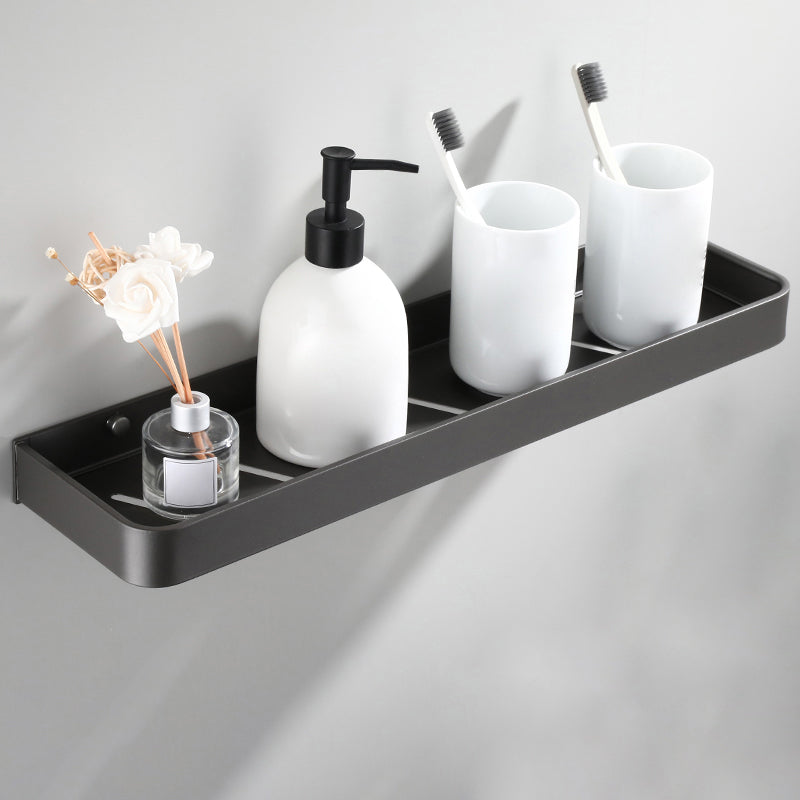 Contemporary Bathroom Accessory As Individual Or As a Set in Metal Shelf Clearhalo 'Bathroom Hardware Sets' 'Bathroom Hardware' 'Bathroom Remodel & Bathroom Fixtures' 'bathroom_hardware_sets' 'Home Improvement' 'home_improvement' 'home_improvement_bathroom_hardware_sets' 7317327