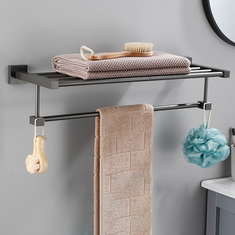 Contemporary Bathroom Accessory As Individual Or As a Set in Metal Towel Rack Clearhalo 'Bathroom Hardware Sets' 'Bathroom Hardware' 'Bathroom Remodel & Bathroom Fixtures' 'bathroom_hardware_sets' 'Home Improvement' 'home_improvement' 'home_improvement_bathroom_hardware_sets' 7317332