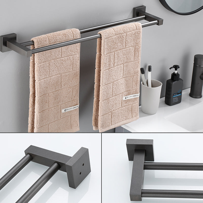 Contemporary Bathroom Accessory As Individual Or As a Set in Metal Clearhalo 'Bathroom Hardware Sets' 'Bathroom Hardware' 'Bathroom Remodel & Bathroom Fixtures' 'bathroom_hardware_sets' 'Home Improvement' 'home_improvement' 'home_improvement_bathroom_hardware_sets' 7317340