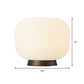 1 Head Living Room Table Lighting Modernism White Night Lamp with Drum Acrylic Shade Clearhalo 'Lamps' 'Table Lamps' Lighting' 731806