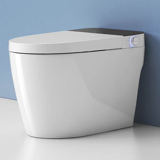 Floor Standing Bidet in White Finish with Heated Seat and Foot Sensor Clearhalo 'Bathroom Remodel & Bathroom Fixtures' 'Bidets' 'Home Improvement' 'home_improvement' 'home_improvement_bidets' 'Toilets & Bidets' 7318227