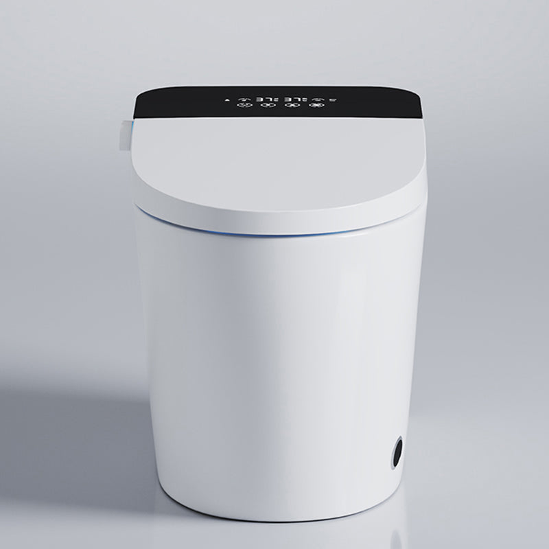 White Elongated Floor Standing Bidet with Heated Seat and Foot Sensor Clearhalo 'Bathroom Remodel & Bathroom Fixtures' 'Bidets' 'Home Improvement' 'home_improvement' 'home_improvement_bidets' 'Toilets & Bidets' 7318235