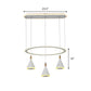 White Cone LED Multi Light Pendant Minimalist 3-Light Acrylic Hanging Lamp Kit with Loop Shelf Clearhalo 'Ceiling Lights' 'Modern Pendants' 'Modern' 'Pendant Lights' 'Pendants' Lighting' 731826