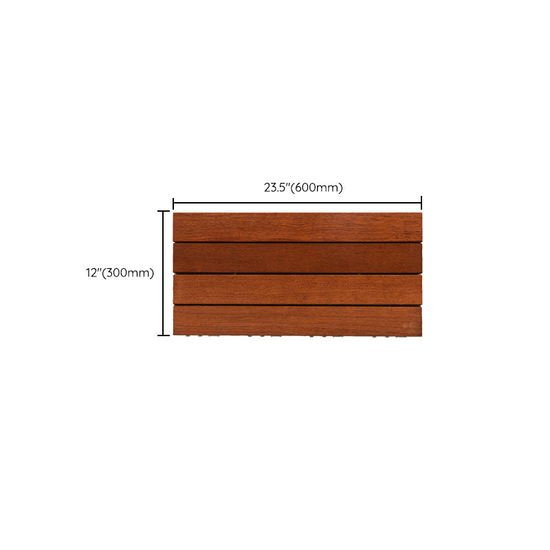 4-Slat Wood Deck/Patio Flooring Tiles Interlocking Installation Floor Board Tiles Clearhalo 'Home Improvement' 'home_improvement' 'home_improvement_outdoor_deck_tiles_planks' 'Outdoor Deck Tiles & Planks' 'Outdoor Flooring & Tile' 'Outdoor Remodel' 'outdoor_deck_tiles_planks' 7318501