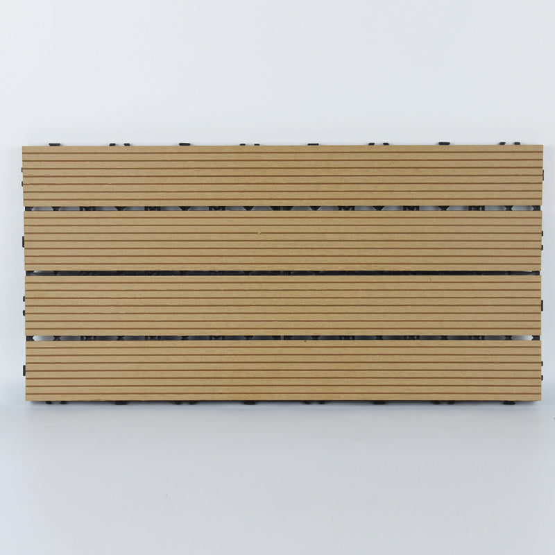 12" X 24" Deck/Patio Flooring Tiles 4-Slat Floor Board Tiles Yellow Straight Grain Clearhalo 'Home Improvement' 'home_improvement' 'home_improvement_outdoor_deck_tiles_planks' 'Outdoor Deck Tiles & Planks' 'Outdoor Flooring & Tile' 'Outdoor Remodel' 'outdoor_deck_tiles_planks' 7318508