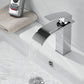 American Style 1 Handle Waterfall Basin Faucet, Bathroom Water Sink Faucet with Drain Clearhalo 'bathroom_sink_faucets' 'Conjunta de Baño y Conjunta de Grifo' 'Coronamiento de Baño y Dispositivo de Baño' 'Grifo del lavabo del baño' 'Hogar' 'home_improvement' 'home_improvement_bathroom_sink_faucets' 'Mejoras para el hogar' 7318529