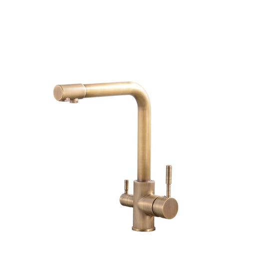 Traditional Kitchen Faucet Brass Low Profile Standard Kitchen Faucets Single Handle Clearhalo 'Home Improvement' 'home_improvement' 'home_improvement_kitchen_faucets' 'Kitchen Faucets' 'Kitchen Remodel & Kitchen Fixtures' 'Kitchen Sinks & Faucet Components' 'kitchen_faucets' 7318619