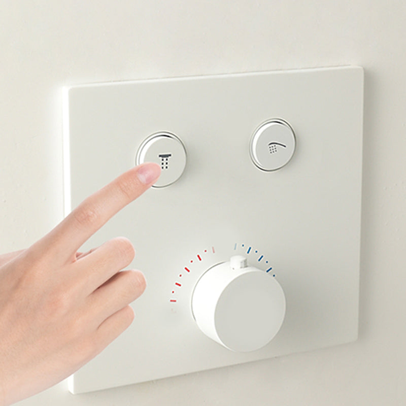 Contemporary Bathroom Faucet Wall Mounted White One Handle Fixed Clawfoot Tub Faucets Clearhalo 'Bathroom Remodel & Bathroom Fixtures' 'Bathtub Faucets' 'bathtub_faucets' 'Home Improvement' 'home_improvement' 'home_improvement_bathtub_faucets' 7318689