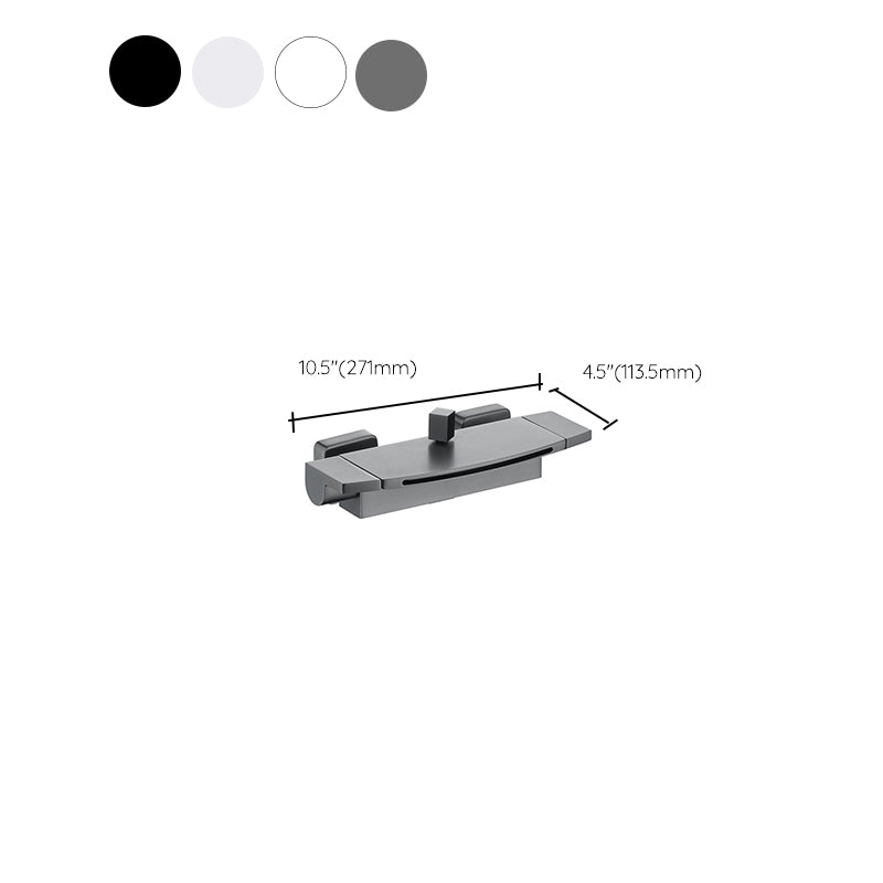 Contemporary Bathroom Faucet Wall Mounted Copper One Handle Fixed Clawfoot Tub Faucets Clearhalo 'Bathroom Remodel & Bathroom Fixtures' 'Bathtub Faucets' 'bathtub_faucets' 'Home Improvement' 'home_improvement' 'home_improvement_bathtub_faucets' 7318719