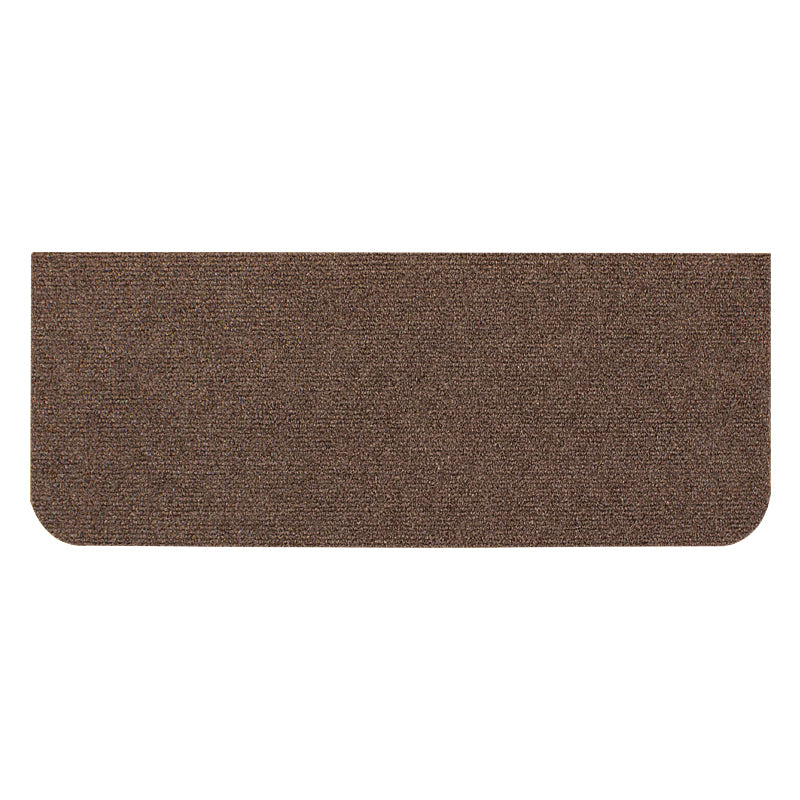 Modern Indoor Carpet Tiles Solid Color Stain Resistant Carpet Tiles Coffee 22"L x 9"W x 0"H Clearhalo 'Carpet Tiles & Carpet Squares' 'carpet_tiles_carpet_squares' 'Flooring 'Home Improvement' 'home_improvement' 'home_improvement_carpet_tiles_carpet_squares' Walls and Ceiling' 7318824