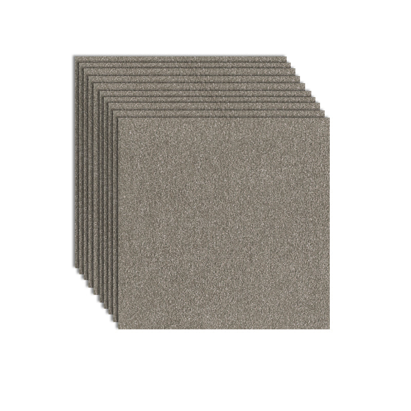 Home Indoor Carpet Tiles Indoor Solid Color Stain Resistant Carpet Tiles Dark Gray Clearhalo 'Carpet Tiles & Carpet Squares' 'carpet_tiles_carpet_squares' 'Flooring 'Home Improvement' 'home_improvement' 'home_improvement_carpet_tiles_carpet_squares' Walls and Ceiling' 7318844