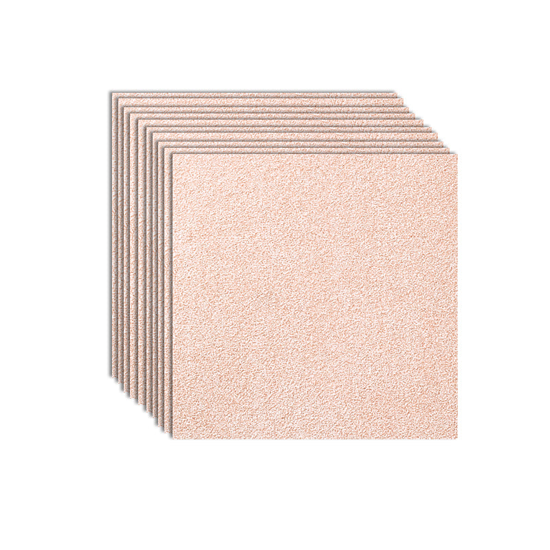 Home Indoor Carpet Tiles Indoor Solid Color Stain Resistant Carpet Tiles Pink Clearhalo 'Carpet Tiles & Carpet Squares' 'carpet_tiles_carpet_squares' 'Flooring 'Home Improvement' 'home_improvement' 'home_improvement_carpet_tiles_carpet_squares' Walls and Ceiling' 7318847