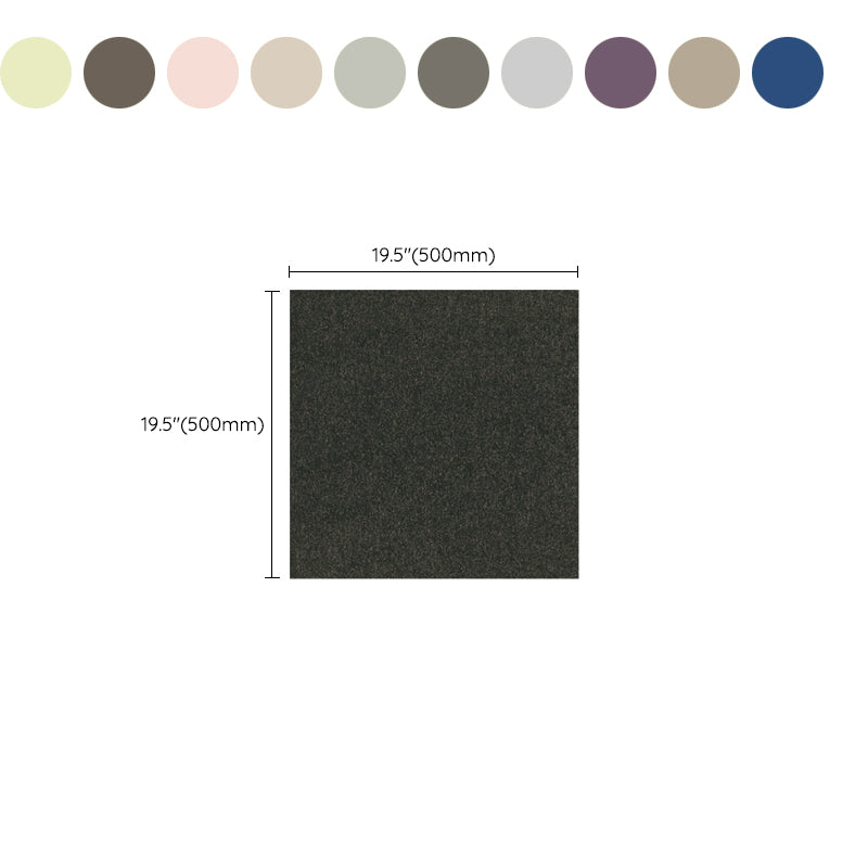 Home Indoor Carpet Tiles Indoor Solid Color Stain Resistant Carpet Tiles Clearhalo 'Carpet Tiles & Carpet Squares' 'carpet_tiles_carpet_squares' 'Flooring 'Home Improvement' 'home_improvement' 'home_improvement_carpet_tiles_carpet_squares' Walls and Ceiling' 7318865