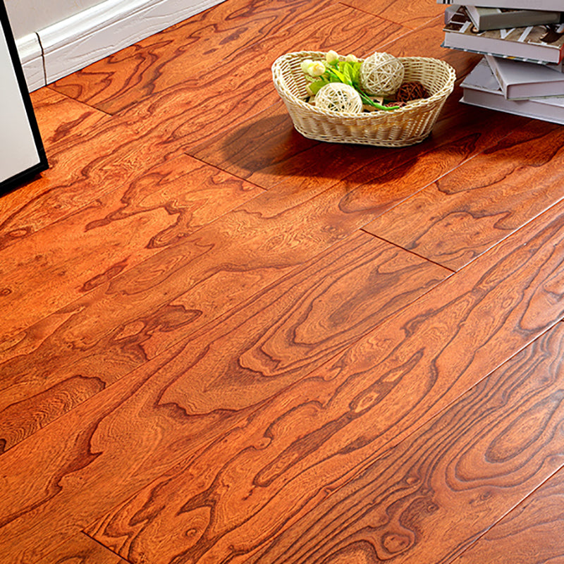 Wooden Laminate Floor Scratch Resistant Waterproof Laminate Floor 48"L x 6"W x 1"H Dark Brown Clearhalo 'Flooring 'Home Improvement' 'home_improvement' 'home_improvement_laminate_flooring' 'Laminate Flooring' 'laminate_flooring' Walls and Ceiling' 7318876