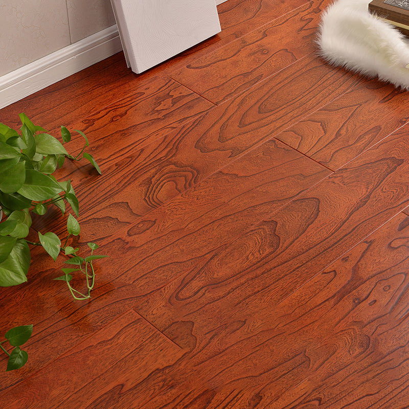 Wooden Laminate Floor Scratch Resistant Waterproof Laminate Floor 48"L x 8"W x 1"H Red Brown Clearhalo 'Flooring 'Home Improvement' 'home_improvement' 'home_improvement_laminate_flooring' 'Laminate Flooring' 'laminate_flooring' Walls and Ceiling' 7318887