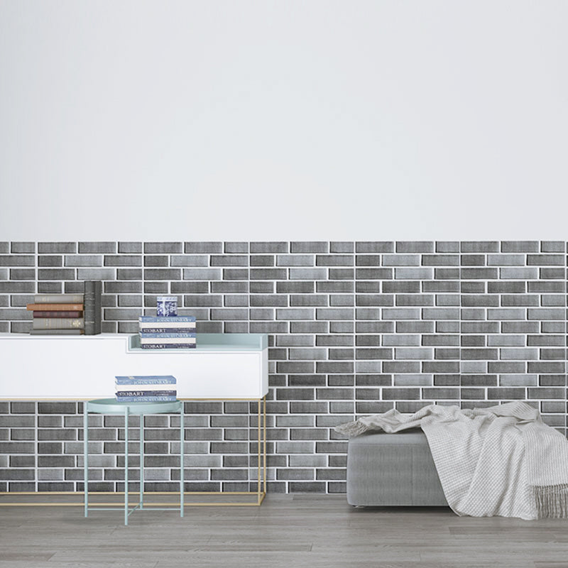 Modern Wall Panel Peel and Stick Brick Print Waterproof Wall Paneling Clearhalo 'Flooring 'Home Improvement' 'home_improvement' 'home_improvement_wall_paneling' 'Wall Paneling' 'wall_paneling' 'Walls & Ceilings' Walls and Ceiling' 7318993