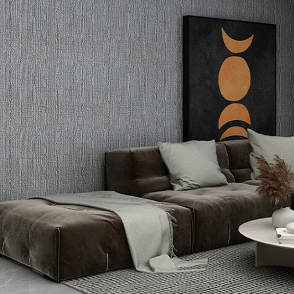 Contemporary Flax Wall Covering Paneling Textured Wall Interior Wear Resistant Plank Silver Gray Clearhalo 'Flooring 'Home Improvement' 'home_improvement' 'home_improvement_wall_paneling' 'Wall Paneling' 'wall_paneling' 'Walls & Ceilings' Walls and Ceiling' 7319013