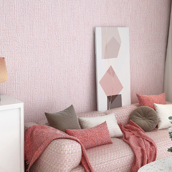 Contemporary Flax Wall Covering Paneling Textured Wall Interior Wear Resistant Plank Light Pink Clearhalo 'Flooring 'Home Improvement' 'home_improvement' 'home_improvement_wall_paneling' 'Wall Paneling' 'wall_paneling' 'Walls & Ceilings' Walls and Ceiling' 7319015