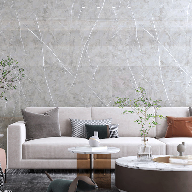 Single Tile Wallpaper Plastic Waterproof Peel and Stick Backsplash Grey 1' x 2' 5-Piece Set Clearhalo 'Flooring 'Home Improvement' 'home_improvement' 'home_improvement_peel_stick_blacksplash' 'Peel & Stick Backsplash Tile' 'peel_stick_blacksplash' 'Walls & Ceilings' Walls and Ceiling' 7319045