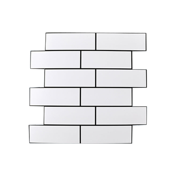 Plastic Peel & Stick Subway Tile Contemporary Waterproof Peel & Stick Subway Tile Clearhalo 'Flooring 'Home Improvement' 'home_improvement' 'home_improvement_peel_stick_blacksplash' 'Peel & Stick Backsplash Tile' 'peel_stick_blacksplash' 'Walls & Ceilings' Walls and Ceiling' 7319103
