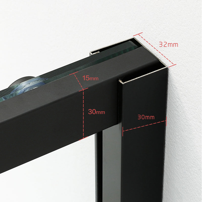 Metallic 77" H Framed Pivot Shower Doors Tempered Shower Door Clearhalo 'Bathroom Remodel & Bathroom Fixtures' 'Home Improvement' 'home_improvement' 'home_improvement_shower_tub_doors' 'Shower and Tub Doors' 'shower_tub_doors' 'Showers & Bathtubs' 7319131