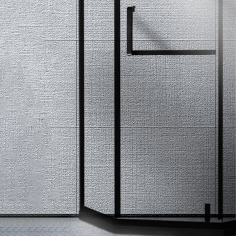 Metallic 77" H Framed Pivot Shower Doors Tempered Shower Door Clearhalo 'Bathroom Remodel & Bathroom Fixtures' 'Home Improvement' 'home_improvement' 'home_improvement_shower_tub_doors' 'Shower and Tub Doors' 'shower_tub_doors' 'Showers & Bathtubs' 7319132