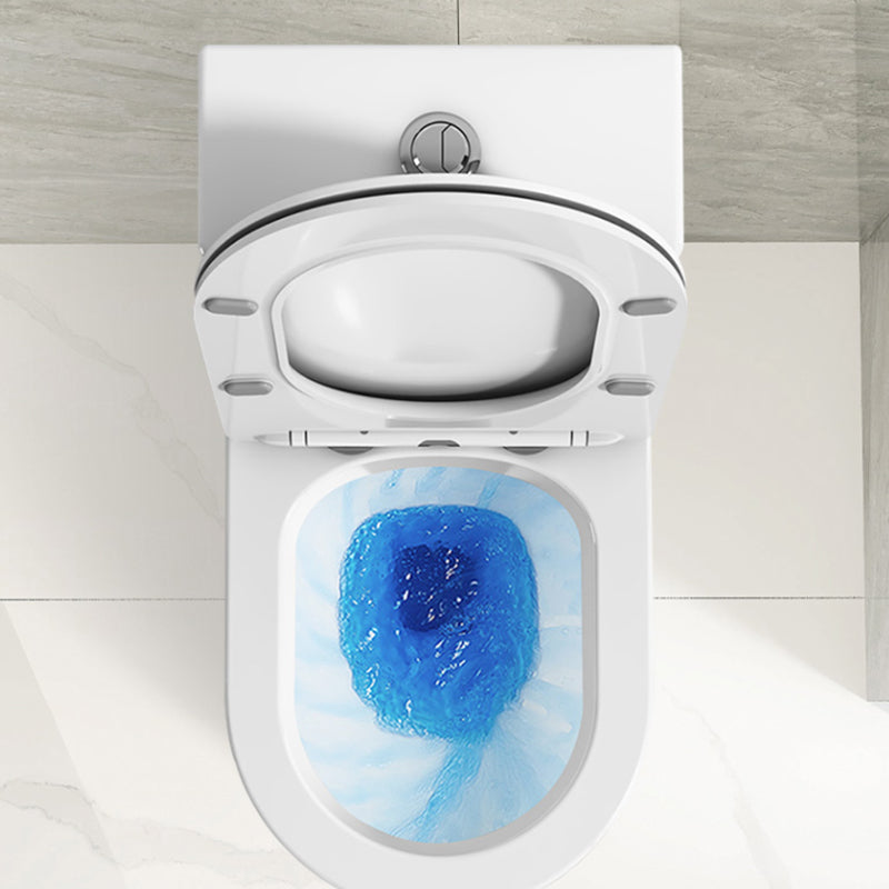 Contemporary Floor Mounted Toilet White Seat Included Urine Toilet for Bathroom 12" Clearhalo 'Bathroom Remodel & Bathroom Fixtures' 'Home Improvement' 'home_improvement' 'home_improvement_toilets' 'Toilets & Bidets' 'Toilets' 7319690
