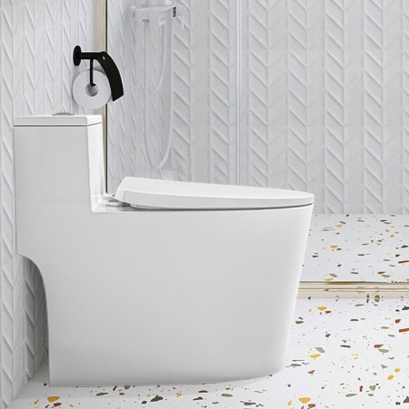 Modern Floor Mount Flush Toilet Ceramic Urine Toilet with Slow Close Seat for Bathroom 12" Clearhalo 'Bathroom Remodel & Bathroom Fixtures' 'Home Improvement' 'home_improvement' 'home_improvement_toilets' 'Toilets & Bidets' 'Toilets' 7319700