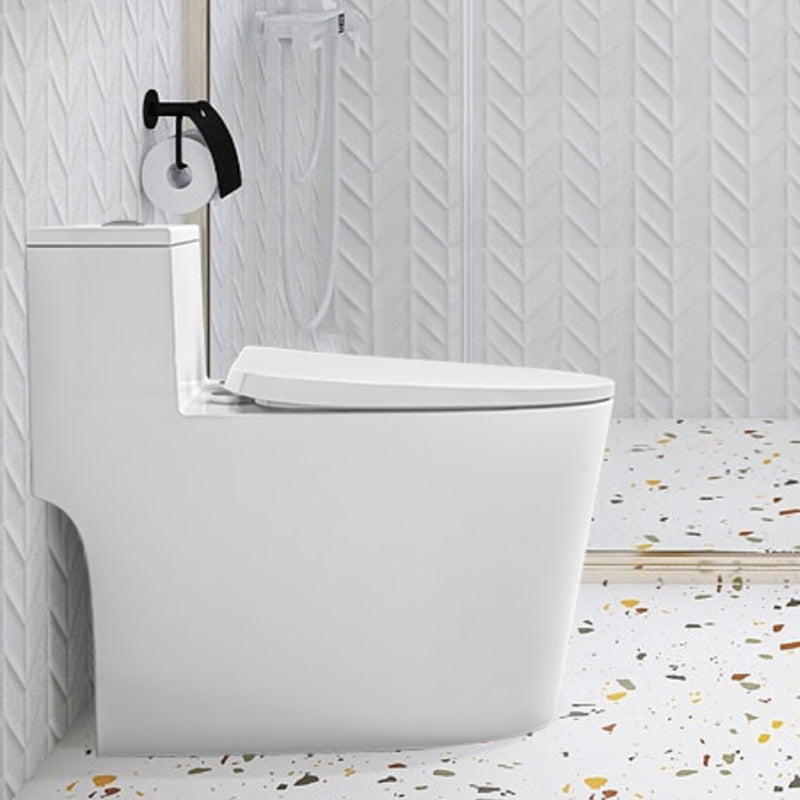 Modern Floor Mount Flush Toilet Ceramic Urine Toilet with Slow Close Seat for Bathroom 12" Clearhalo 'Bathroom Remodel & Bathroom Fixtures' 'Home Improvement' 'home_improvement' 'home_improvement_toilets' 'Toilets & Bidets' 'Toilets' 7319700