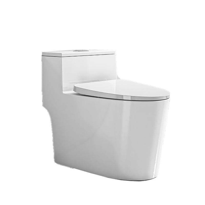 Modern Floor Mount Flush Toilet Ceramic Urine Toilet with Slow Close Seat for Bathroom Clearhalo 'Bathroom Remodel & Bathroom Fixtures' 'Home Improvement' 'home_improvement' 'home_improvement_toilets' 'Toilets & Bidets' 'Toilets' 7319704