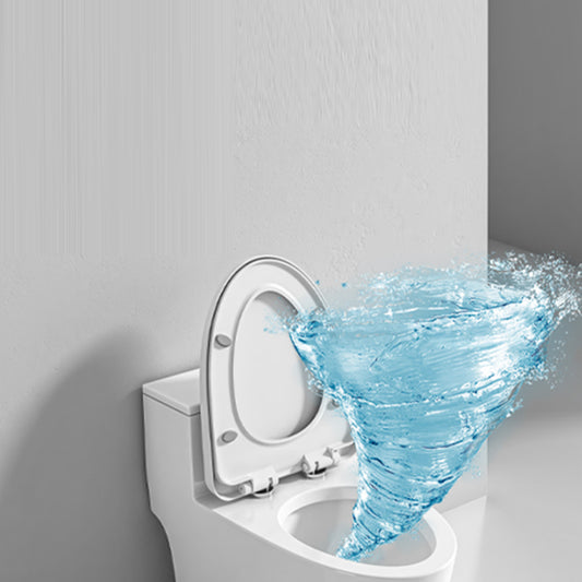 Modern Floor Mount Flush Toilet Ceramic Urine Toilet with Slow Close Seat for Bathroom Clearhalo 'Bathroom Remodel & Bathroom Fixtures' 'Home Improvement' 'home_improvement' 'home_improvement_toilets' 'Toilets & Bidets' 'Toilets' 7319705