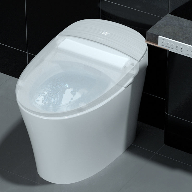 Contemporary Floor Mounted Flush Toilet Ceramic Siphon Jet Urine Toilet for Washroom Clearhalo 'Bathroom Remodel & Bathroom Fixtures' 'Home Improvement' 'home_improvement' 'home_improvement_toilets' 'Toilets & Bidets' 'Toilets' 7319729