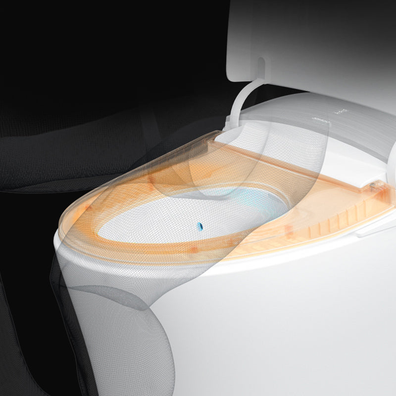 Contemporary Floor Mounted Flush Toilet Ceramic Siphon Jet Urine Toilet for Washroom Clearhalo 'Bathroom Remodel & Bathroom Fixtures' 'Home Improvement' 'home_improvement' 'home_improvement_toilets' 'Toilets & Bidets' 'Toilets' 7319732