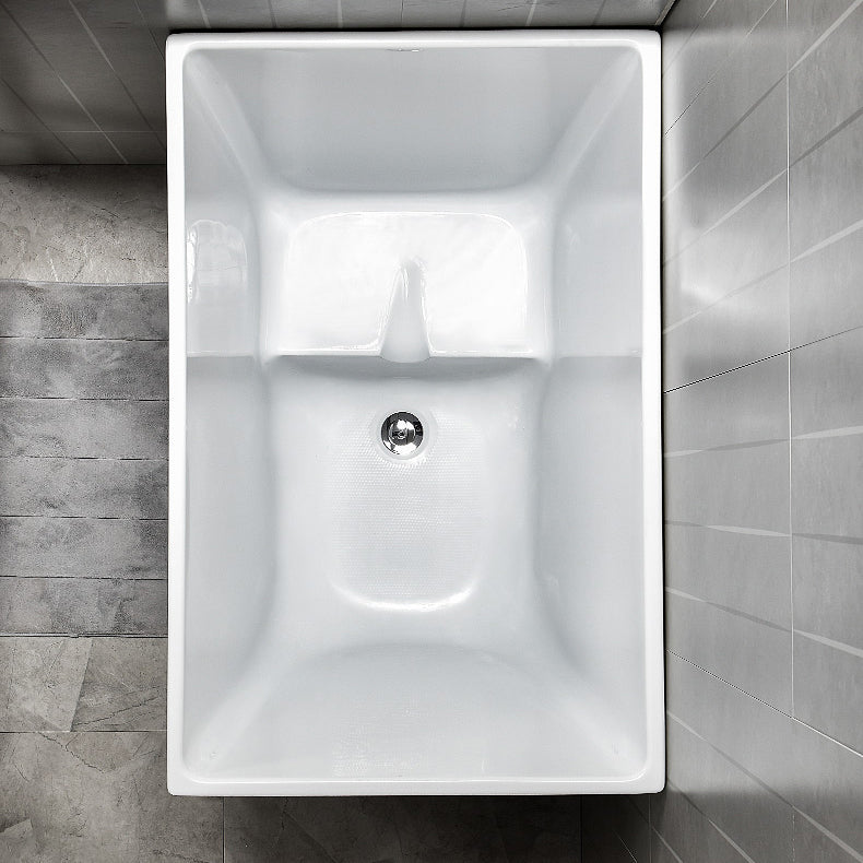Modern Rectangular Bathtub Center Acrylic Stand Alone Soaking Bath Clearhalo 'Bathroom Remodel & Bathroom Fixtures' 'Bathtubs' 'Home Improvement' 'home_improvement' 'home_improvement_bathtubs' 'Showers & Bathtubs' 7319808