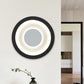 White and Black Circle Sconce Lighting Modernist LED Acrylic Wall Mounted Lamp for Living Room Black Clearhalo 'Cast Iron' 'Glass' 'Industrial' 'Modern wall lights' 'Modern' 'Tiffany' 'Traditional wall lights' 'Wall Lamps & Sconces' 'Wall Lights' Lighting' 731985