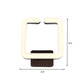 Square Aluminum Wall Mounted Light Modern LED Coffee Wall Lamp Sconce in Warm/White/Natural Light Clearhalo 'Cast Iron' 'Glass' 'Industrial' 'Modern wall lights' 'Modern' 'Tiffany' 'Traditional wall lights' 'Wall Lamps & Sconces' 'Wall Lights' Lighting' 732007