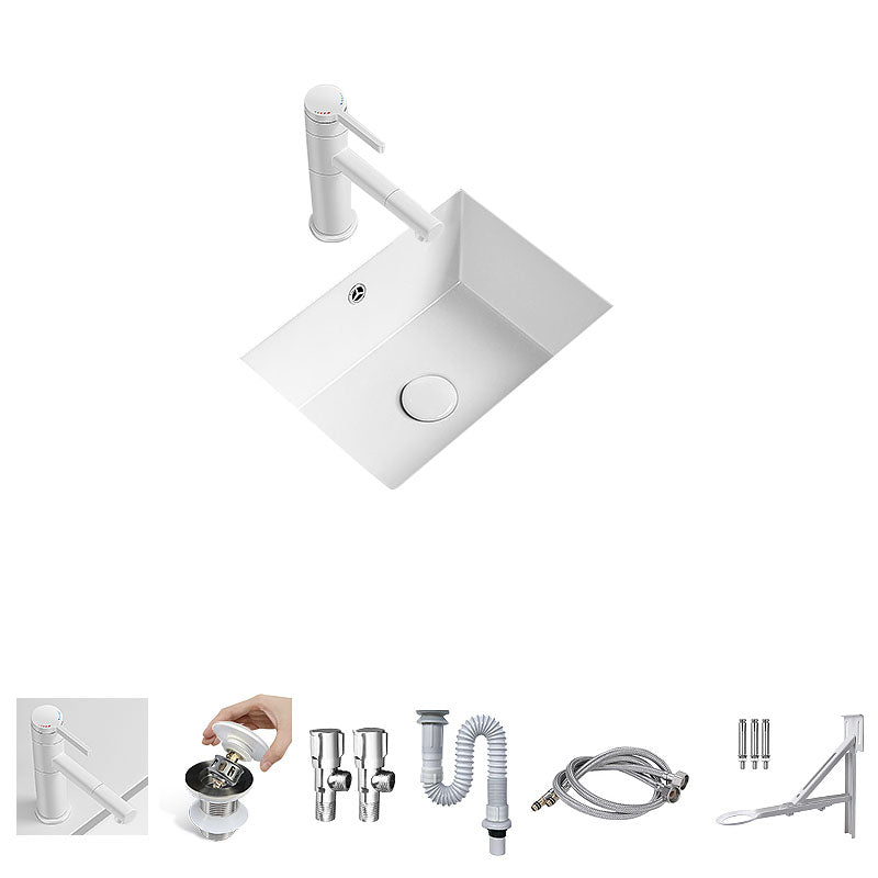 Modern Undermount Bathroom Sink Porcelain with Overflow and Faucet Basin Sink 17"L x 13"W x 6"H Sink with Faucet Clearhalo 'Bathroom Remodel & Bathroom Fixtures' 'Bathroom Sinks & Faucet Components' 'Bathroom Sinks' 'bathroom_sink' 'Home Improvement' 'home_improvement' 'home_improvement_bathroom_sink' 7320970