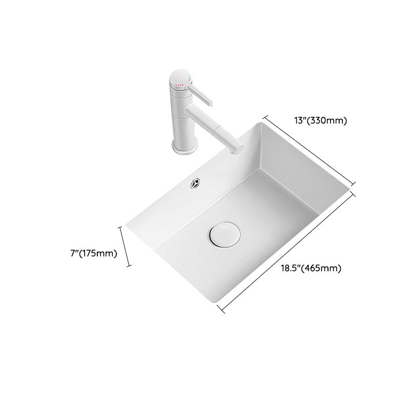 Modern Undermount Bathroom Sink Porcelain with Overflow and Faucet Basin Sink Clearhalo 'Bathroom Remodel & Bathroom Fixtures' 'Bathroom Sinks & Faucet Components' 'Bathroom Sinks' 'bathroom_sink' 'Home Improvement' 'home_improvement' 'home_improvement_bathroom_sink' 7321000