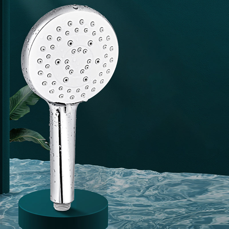 Modern Round Hand Shower 3 Sprays Pattern Wall-Mount Hand Shower Clearhalo 'Bathroom Remodel & Bathroom Fixtures' 'Home Improvement' 'home_improvement' 'home_improvement_shower_heads' 'Shower Heads' 'shower_heads' 'Showers & Bathtubs Plumbing' 'Showers & Bathtubs' 7321137