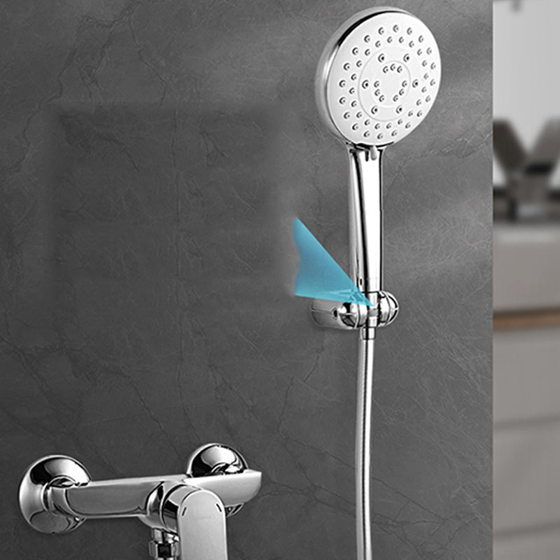 Modern Round Hand Shower 3 Sprays Pattern Wall-Mount Hand Shower Clearhalo 'Bathroom Remodel & Bathroom Fixtures' 'Home Improvement' 'home_improvement' 'home_improvement_shower_heads' 'Shower Heads' 'shower_heads' 'Showers & Bathtubs Plumbing' 'Showers & Bathtubs' 7321144